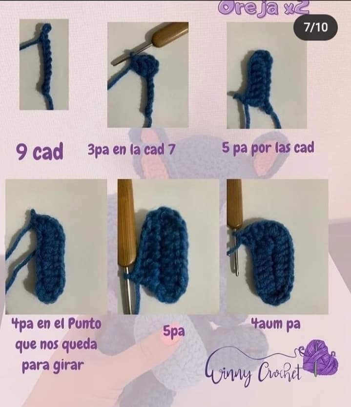 Patrón amigurumi Stitch: Dos adorables Stitch tejidos a crochet.