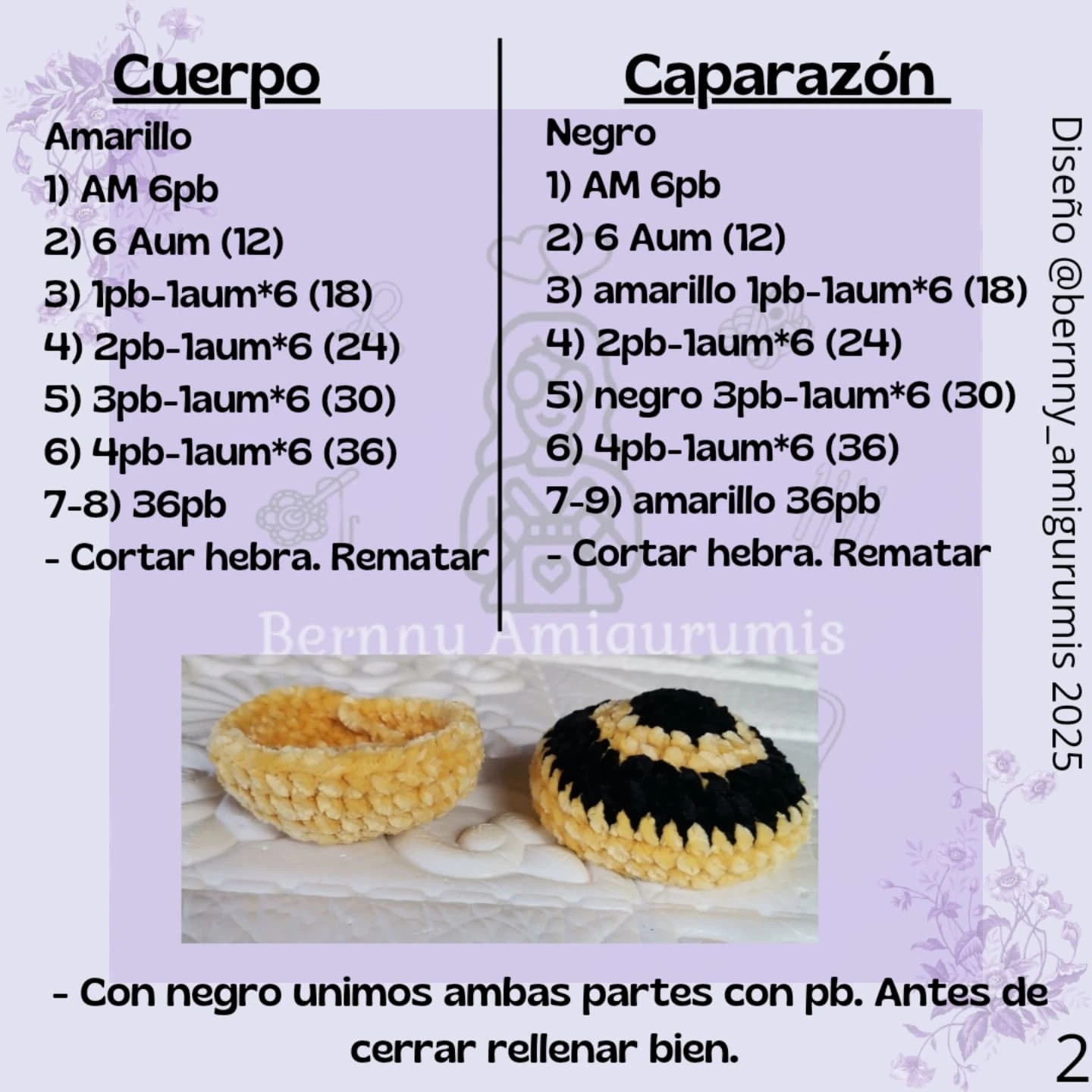Patrón Amigurumi Tortuga Abeja Gratis