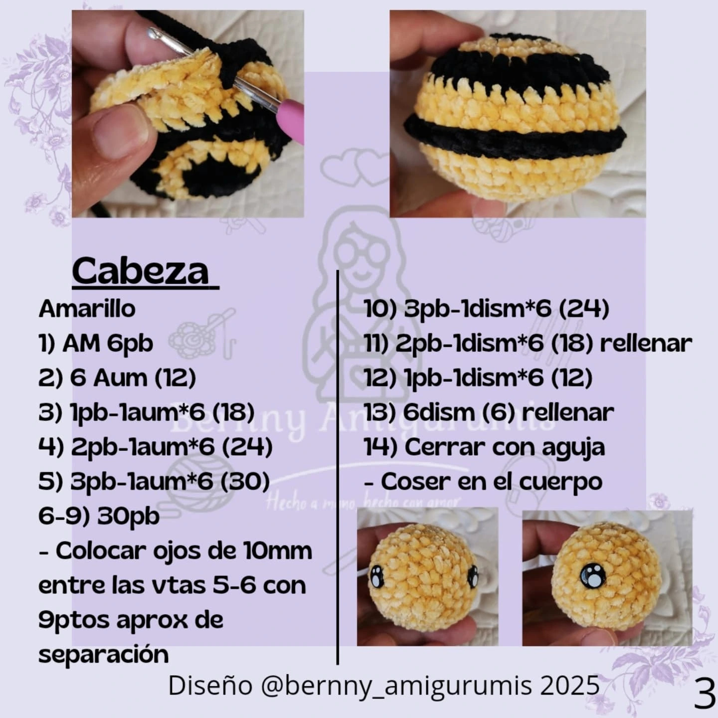 Patrón Amigurumi Tortuga Abeja Gratis