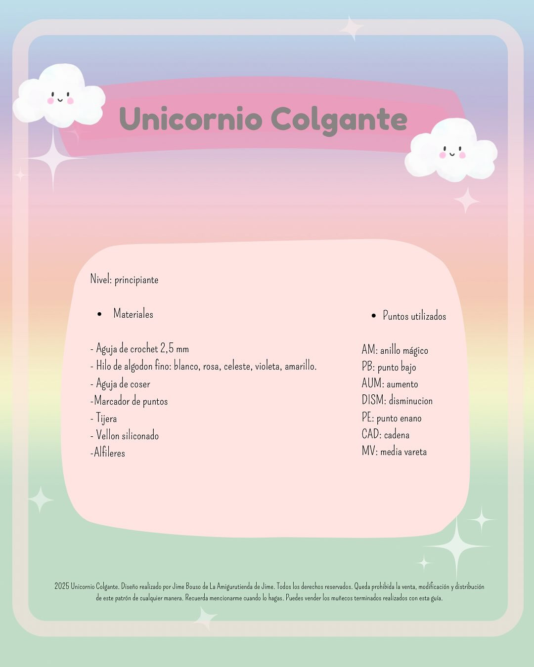 Patrón amigurumi unicornio gratis: ¡Tejelo ya!