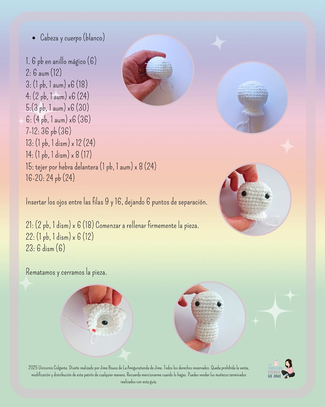 Patrón amigurumi unicornio gratis: ¡Tejelo ya!