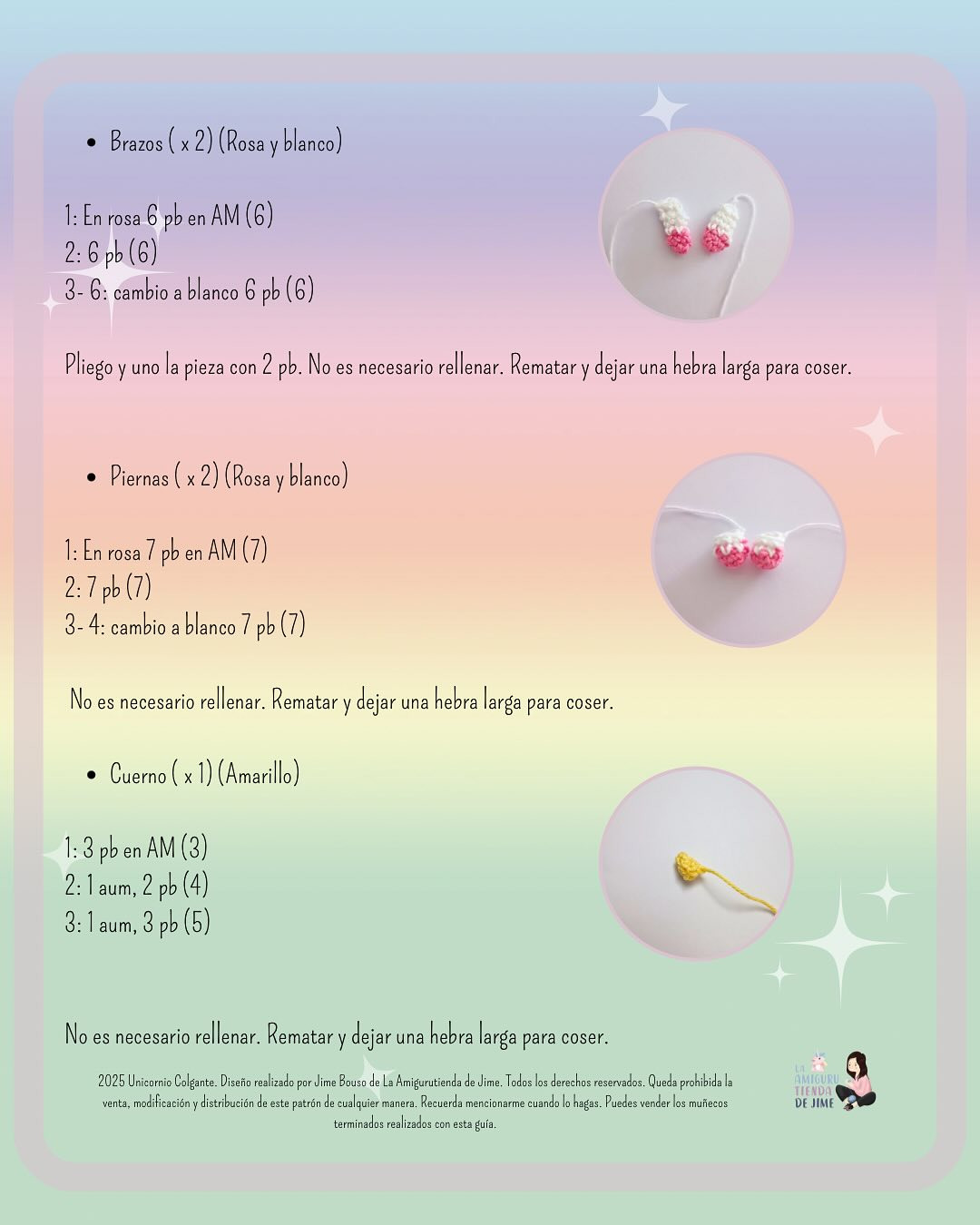 Patrón amigurumi unicornio gratis: ¡Tejelo ya!