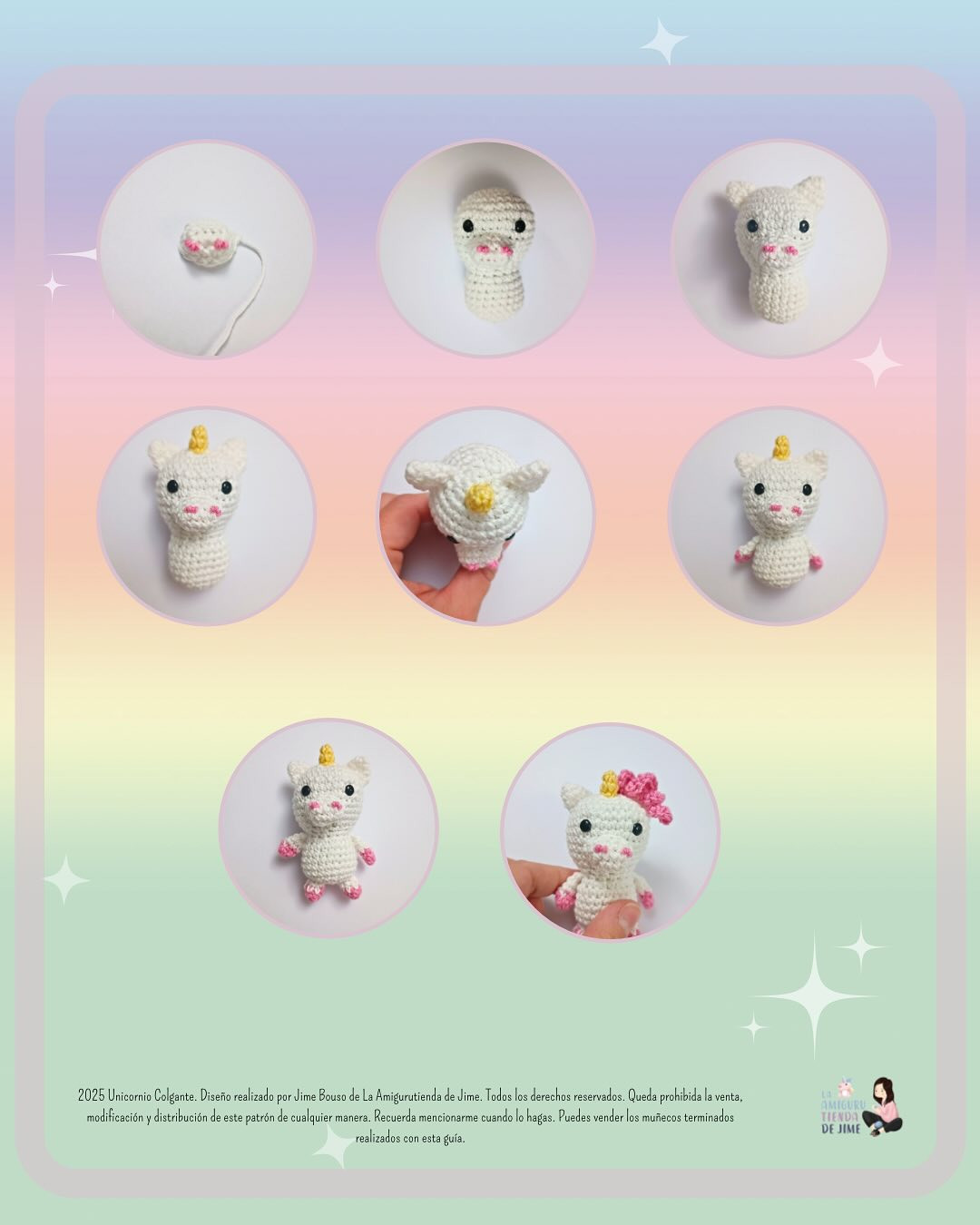Patrón amigurumi unicornio gratis: ¡Tejelo ya!