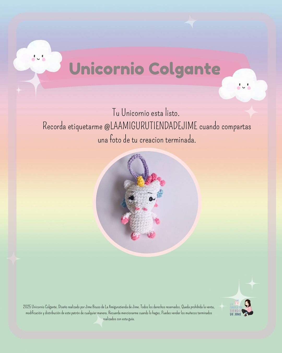 Patrón amigurumi unicornio gratis: ¡Tejelo ya!