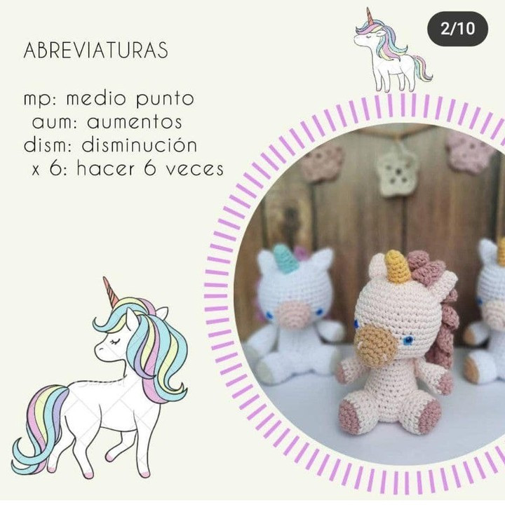 Patrón amigurumi unicornio gratis: tres modelos encantadores