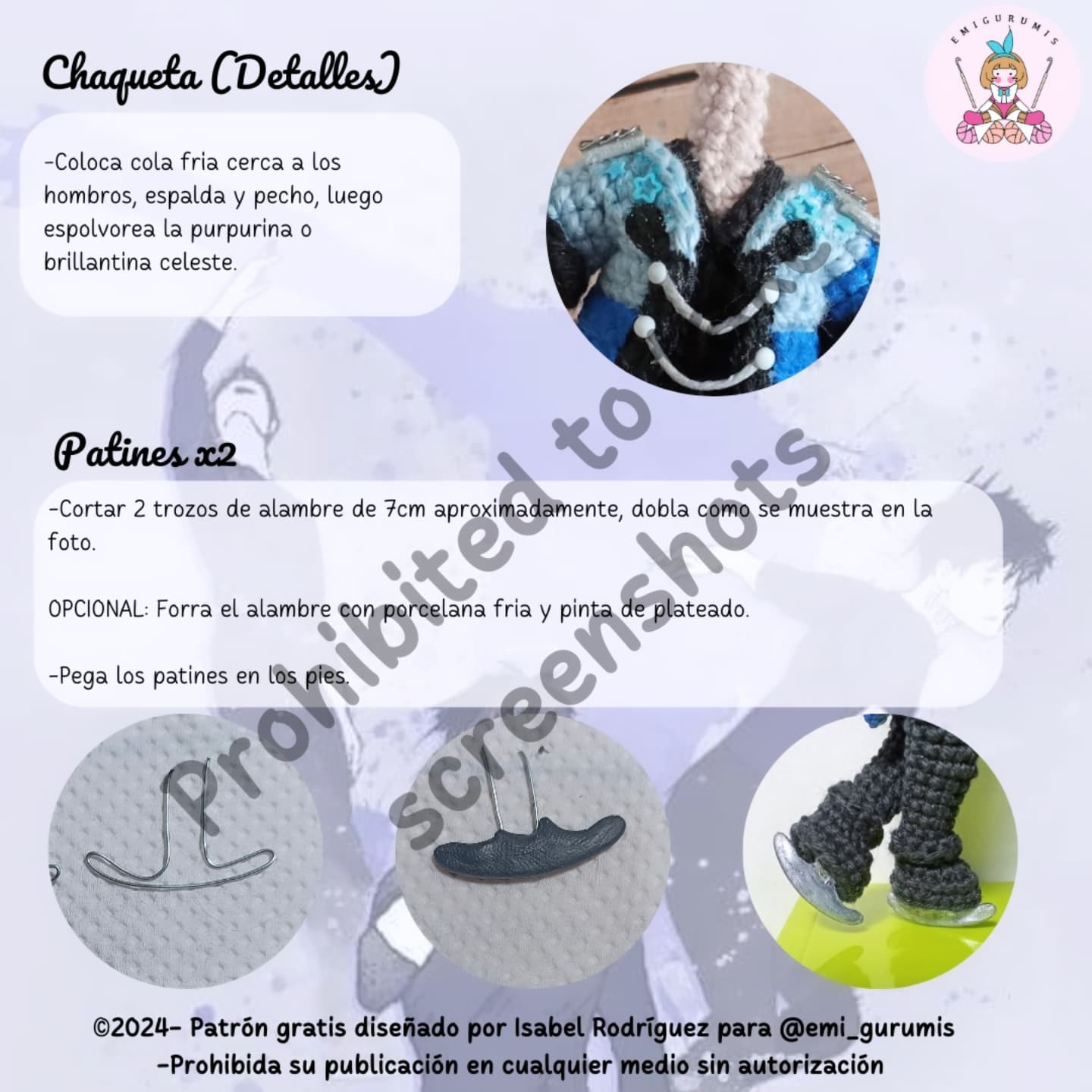 Patrón amigurumi Yuuri Katsuki gratis