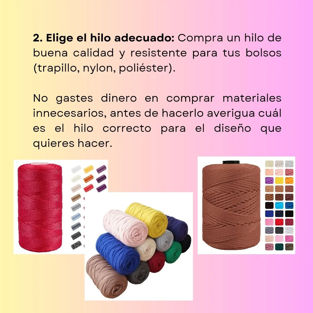 PATRÓN: Bolso tejido a crochet;  modelo y gráfico incluido