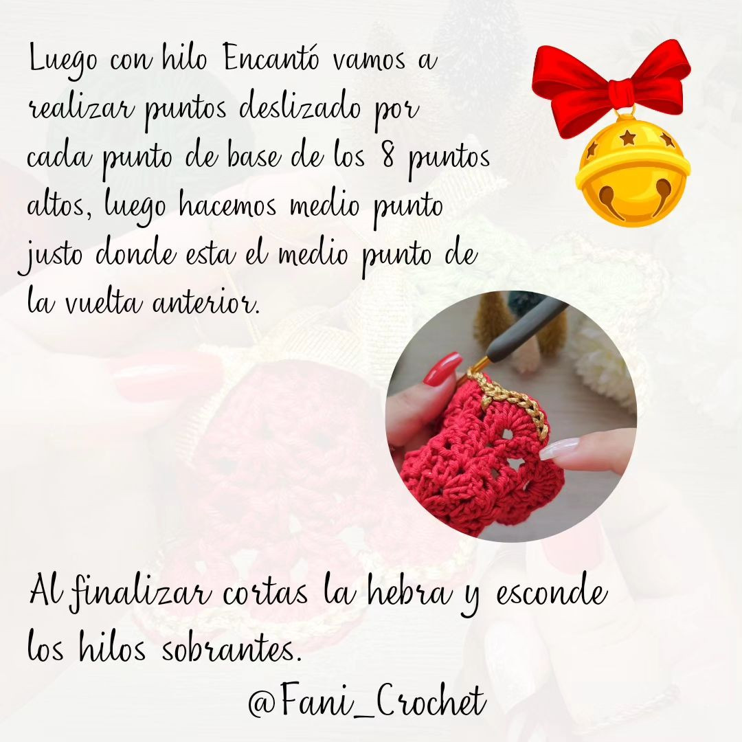 PATRÓN CAMPANAS NAVIDEÑAS GRATIS
