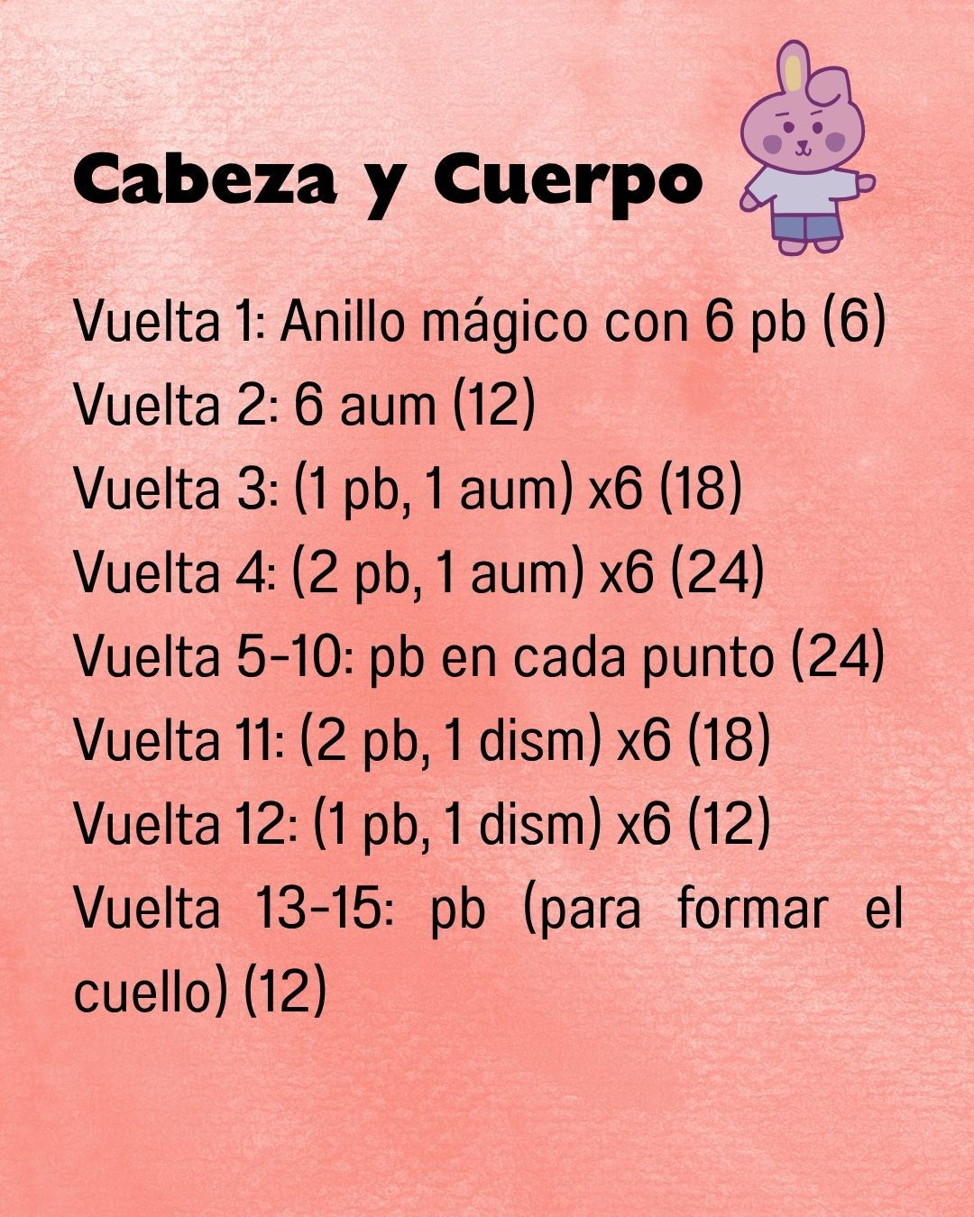 Patrón de Amigurumi: Conejito Rosado Adorable para Tejer