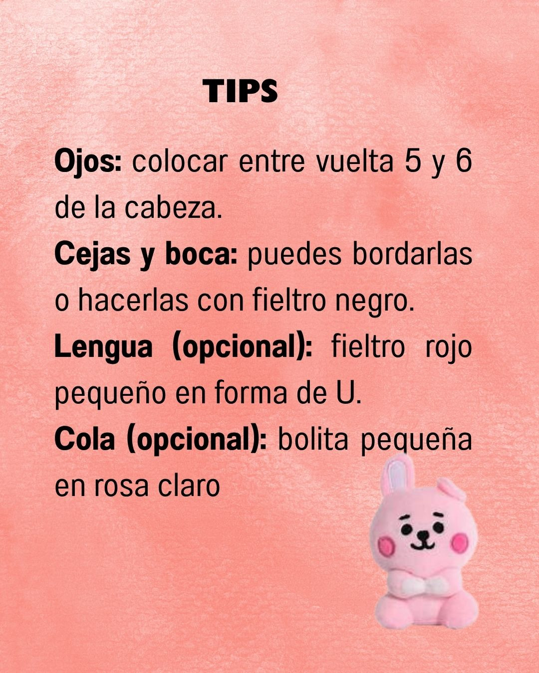 Patrón de Amigurumi: Conejito Rosado Adorable para Tejer