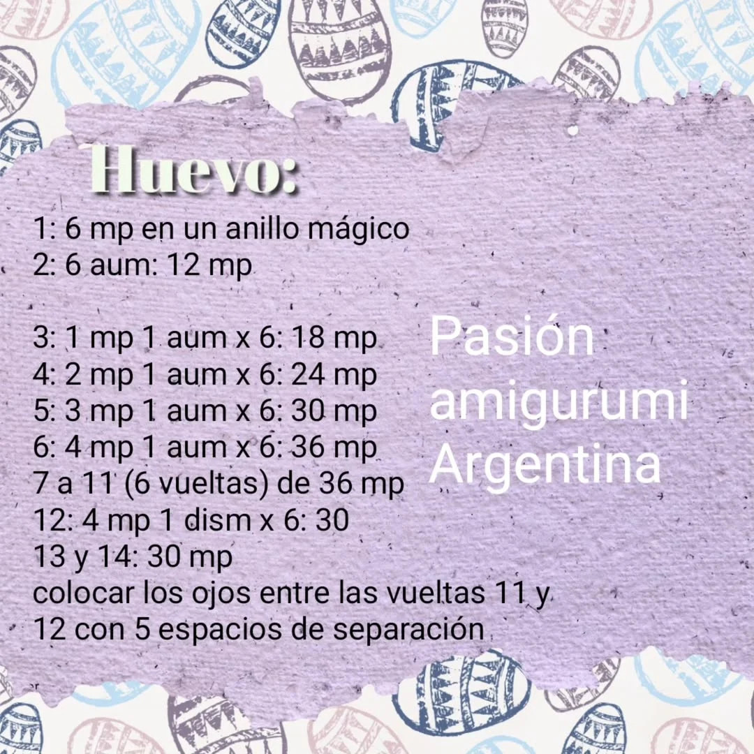 Patrón de amigurumi conejitos de Pascua gratis