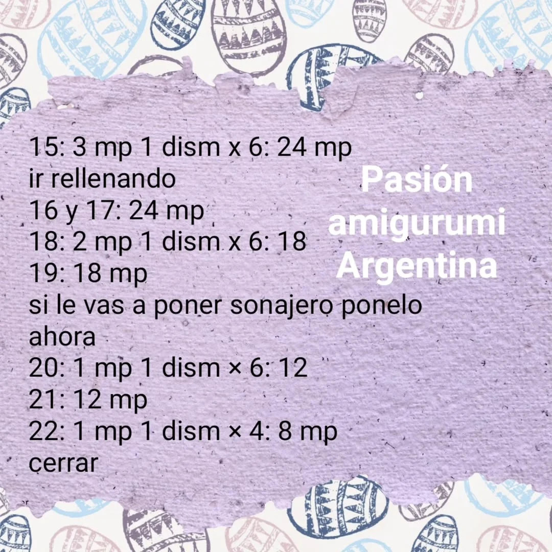Patrón de amigurumi conejitos de Pascua gratis