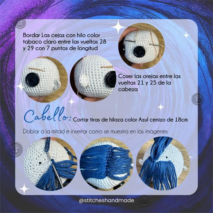 Patrón de amigurumi Coraline gratis