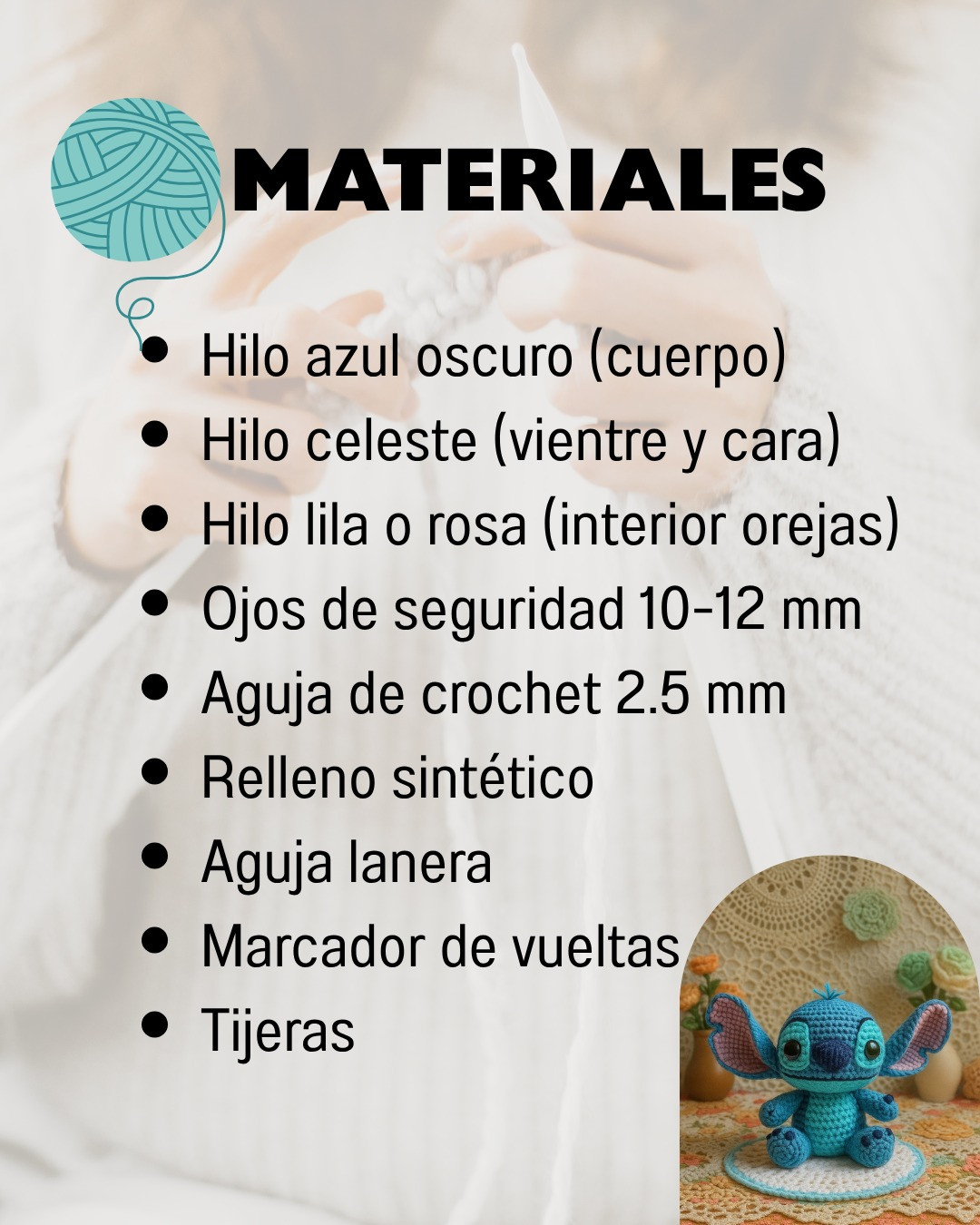 Patrón de Amigurumi: Crea tu Propio Stitch de Ganchillo