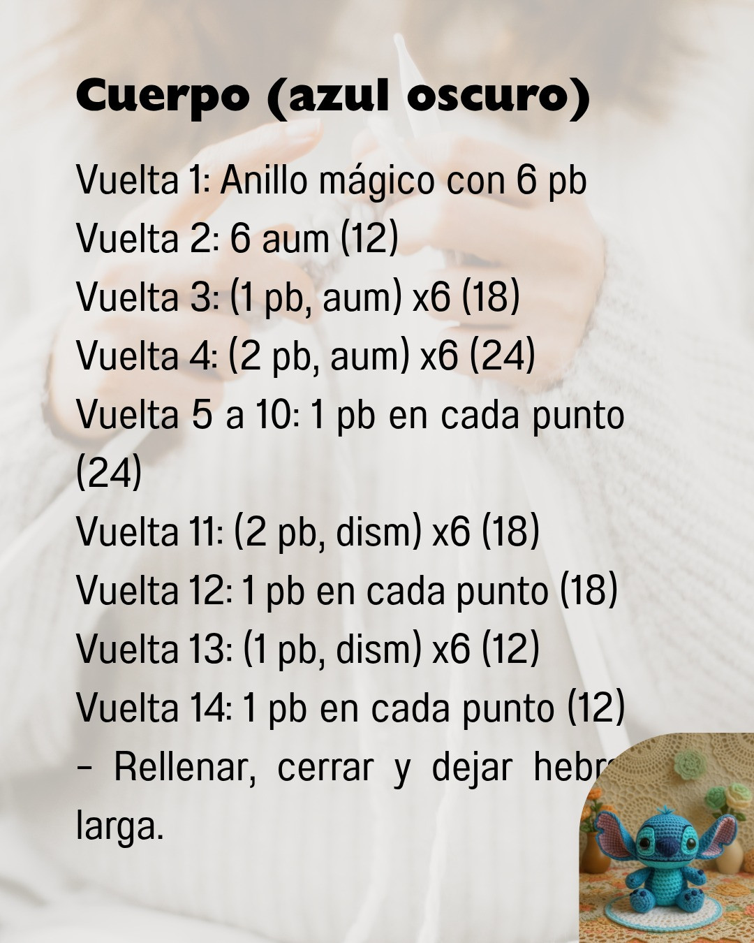 Patrón de Amigurumi: Crea tu Propio Stitch de Ganchillo