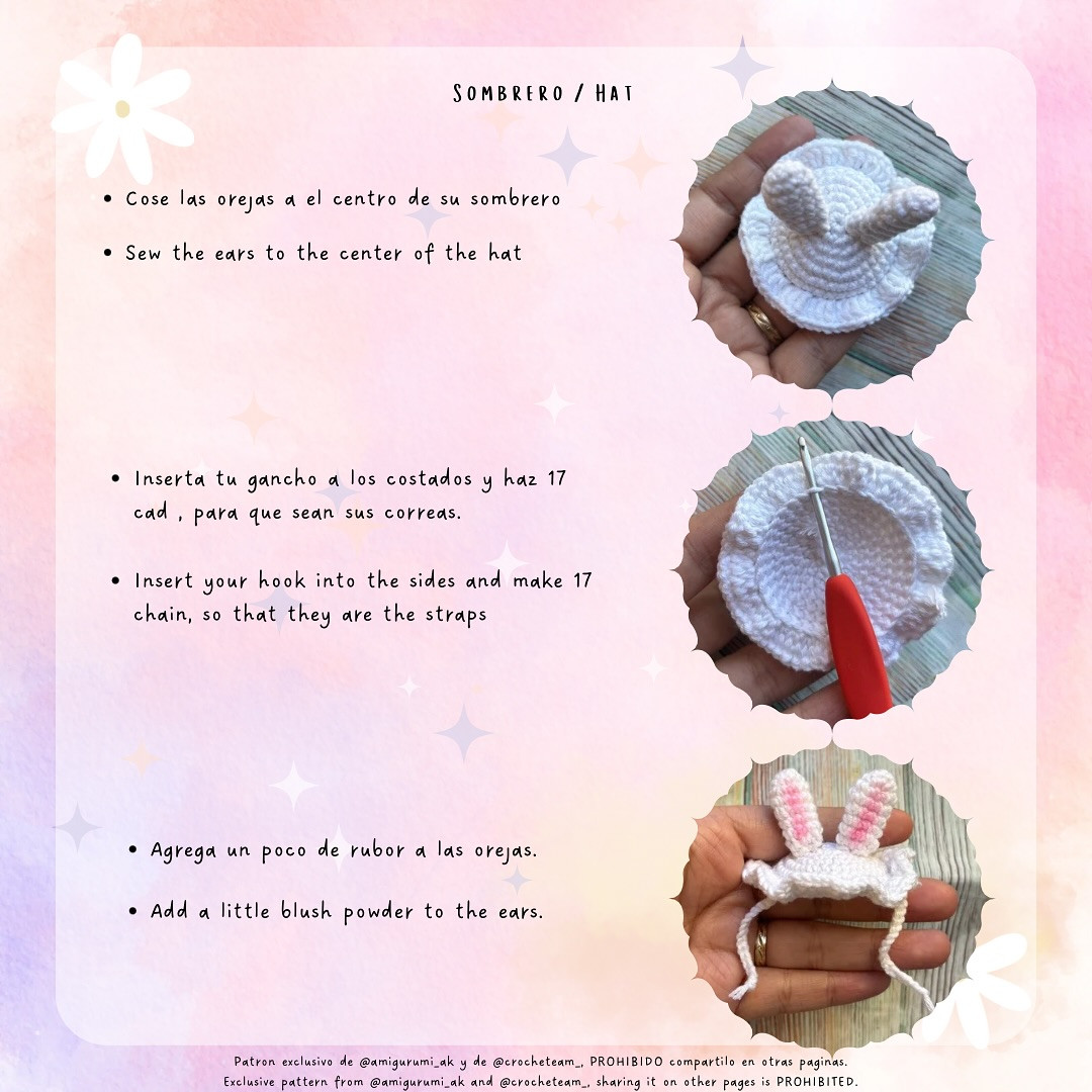 Patrón de amigurumi gratis: Pingüino con orejas de conejo.