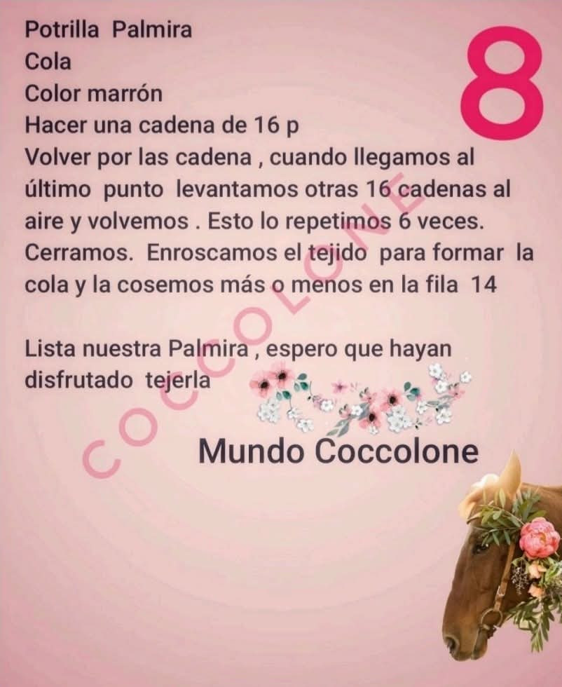 Patrón de amigurumi: tierno caballito a crochet
