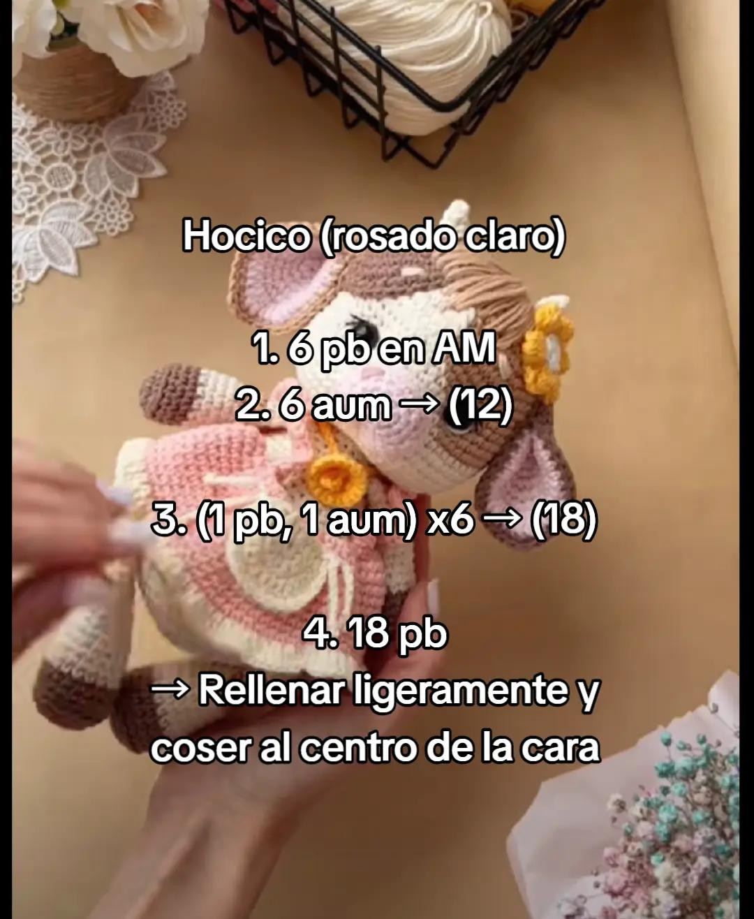PATRÓN DE AMIGURUMI VACA PEQUEÑA: GUÍA DETALLADA Y FÁCIL DE SEGUIR