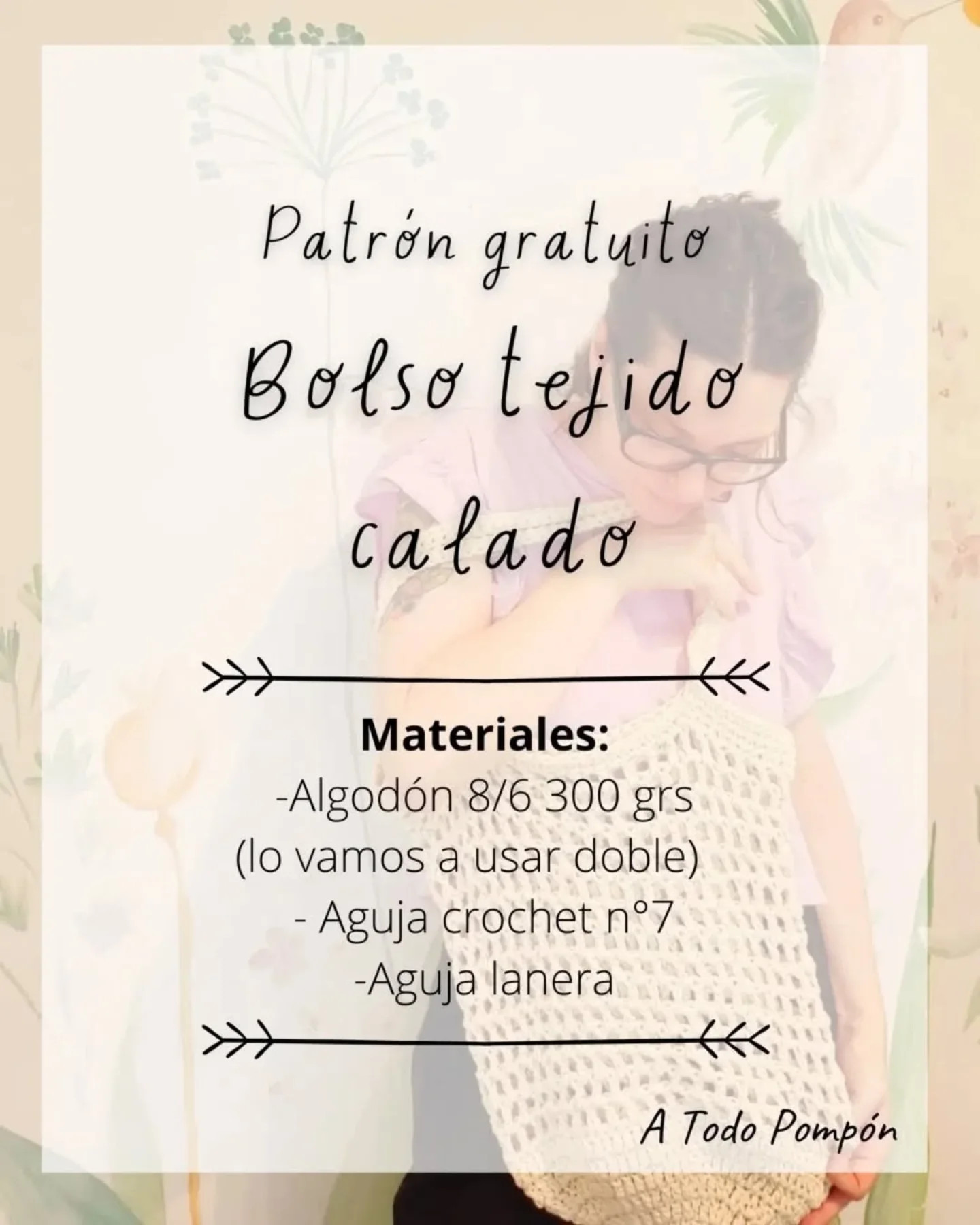 Patrón de bolso tejido a crochet gratuito
