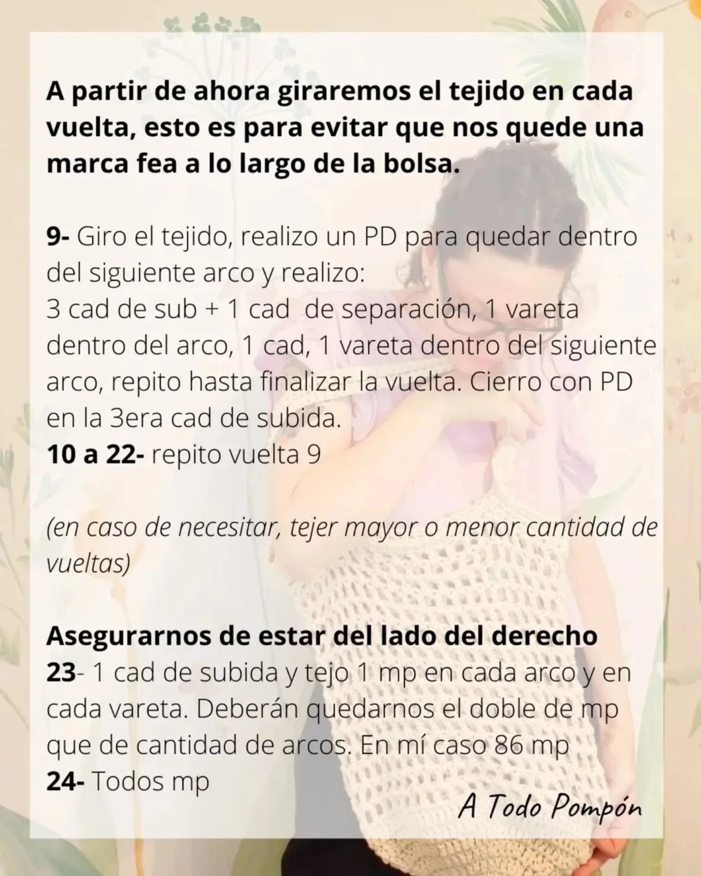 Patrón de bolso tejido a crochet gratuito