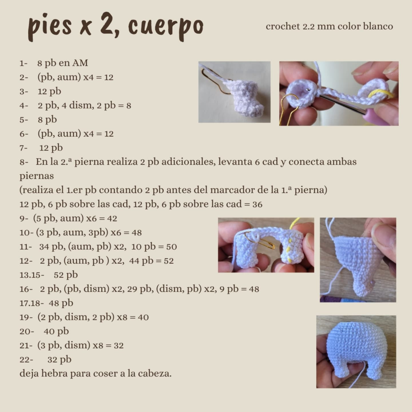 Patrón de Cinnamoroll navideño gratis