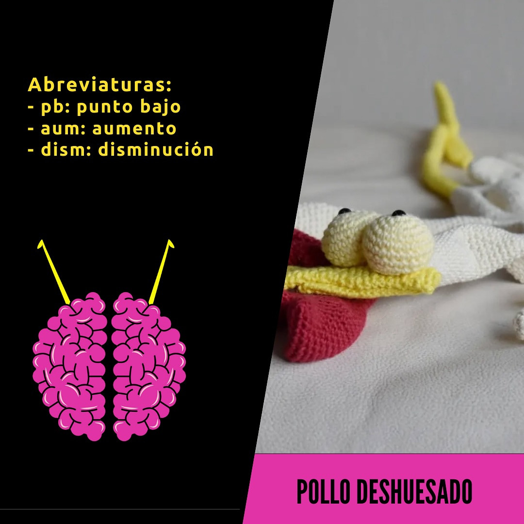 Patrón de crochet gratis: Pollo Deshuesado