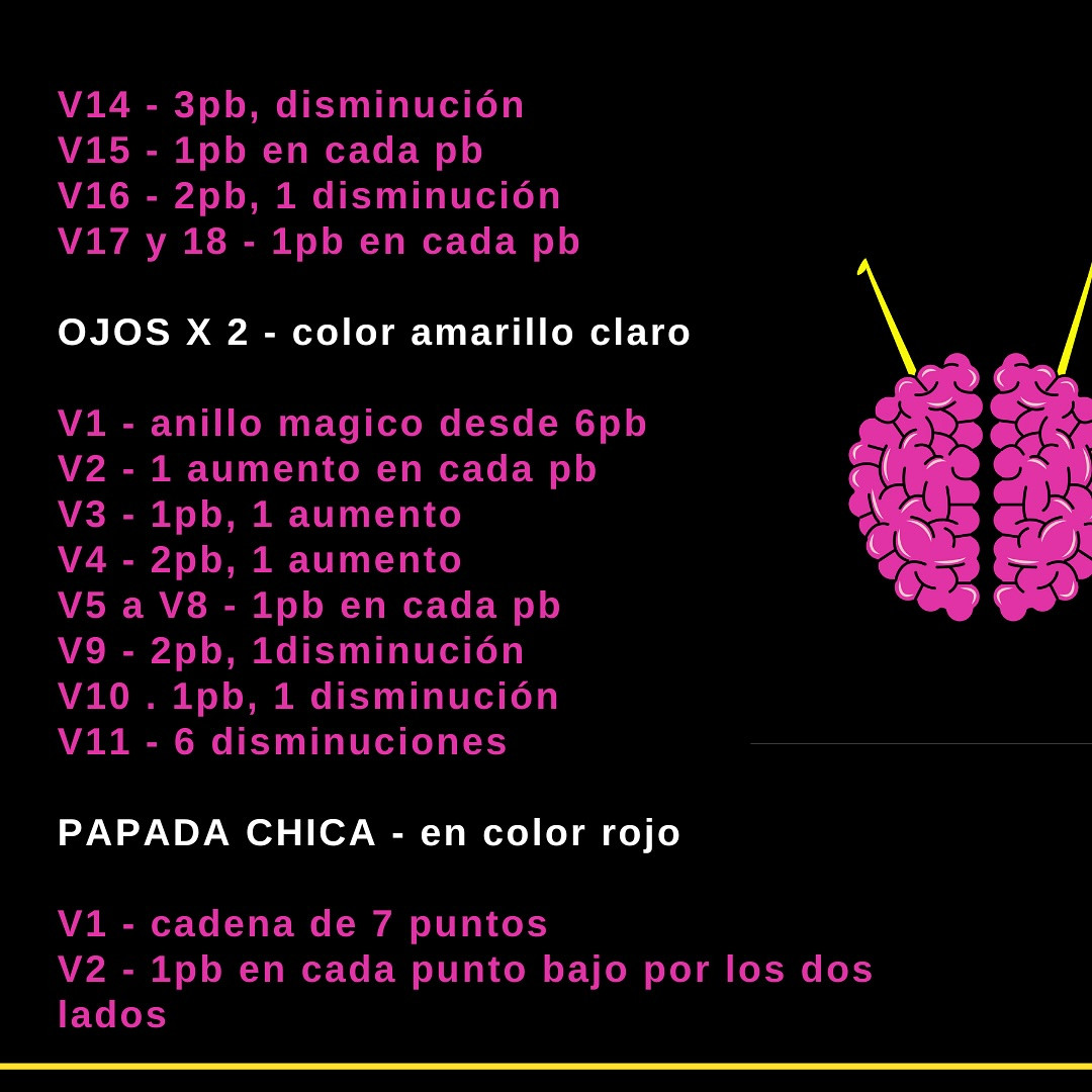 Patrón de crochet gratis: Pollo Deshuesado