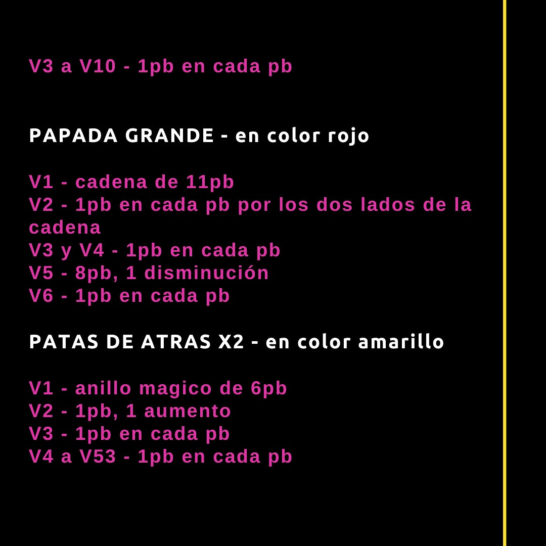 Patrón de crochet gratis: Pollo Deshuesado