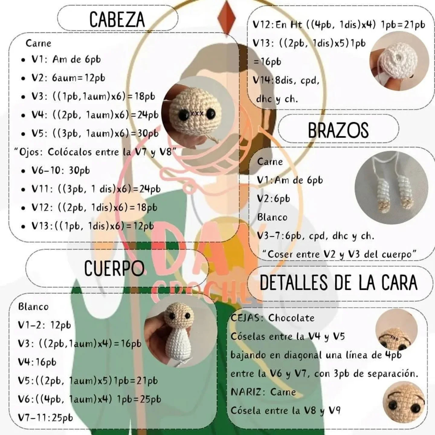 Patrón de Crochet Gratis: San Cristobal