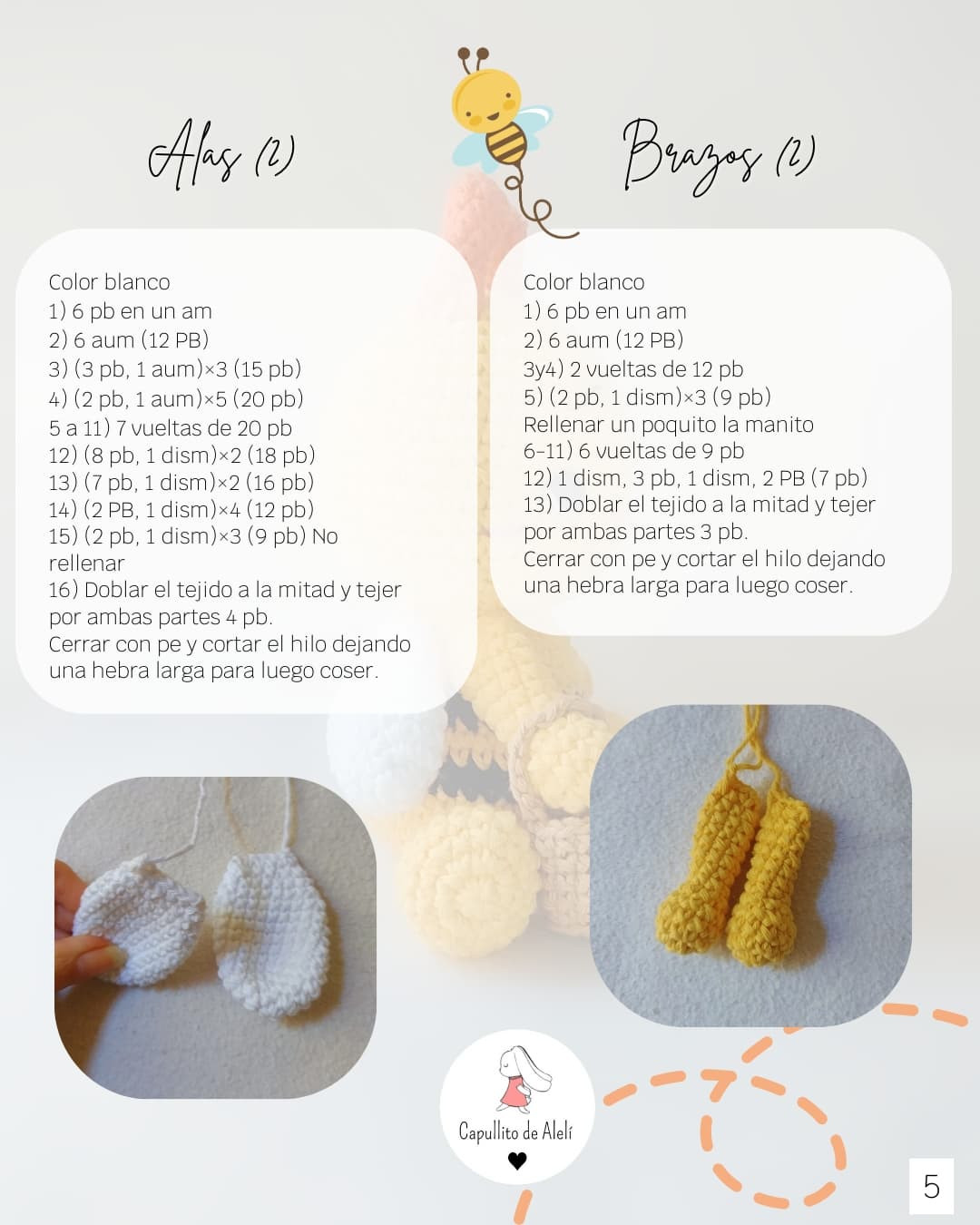 Patrón de Crochet Gratuito: Abejita Martina