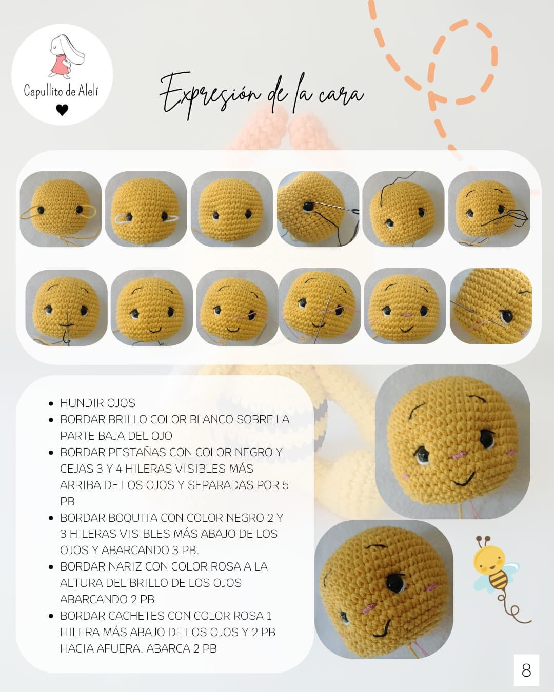 Patrón de Crochet Gratuito: Abejita Martina