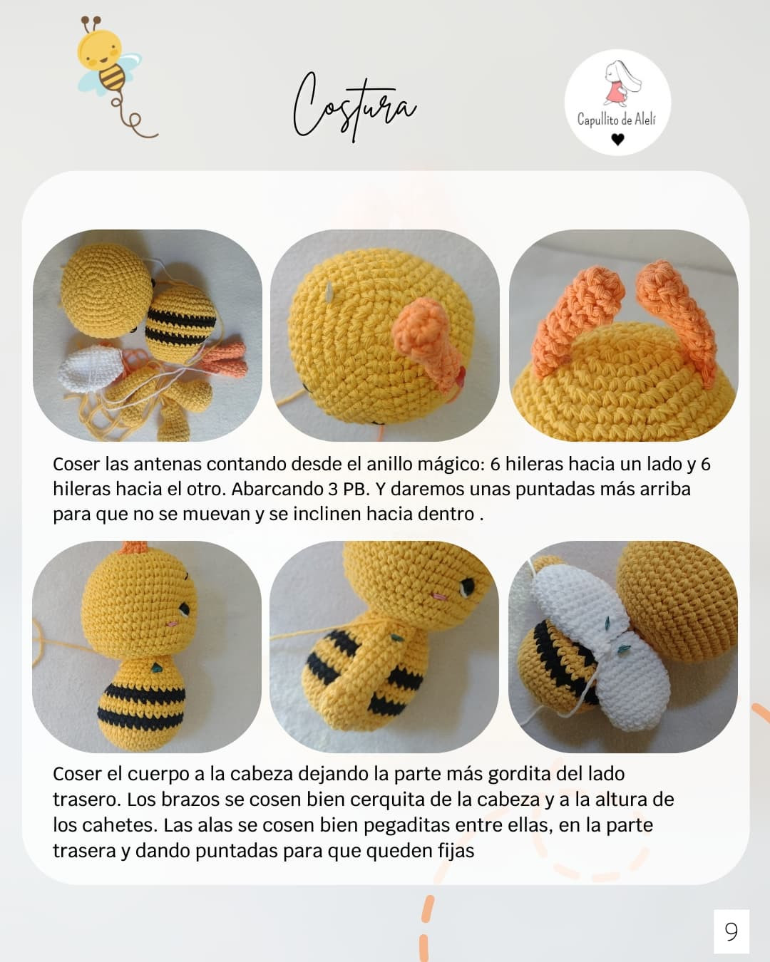 Patrón de Crochet Gratuito: Abejita Martina
