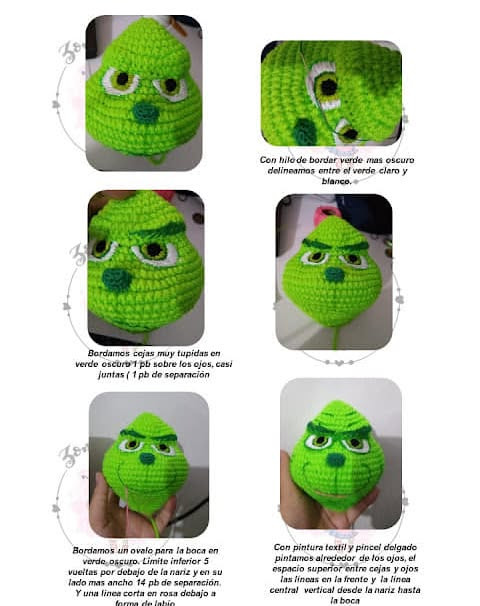 Patrón de Crochet Grinch Gratis