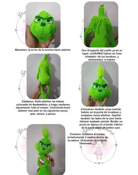 Patrón de Crochet Grinch Gratis