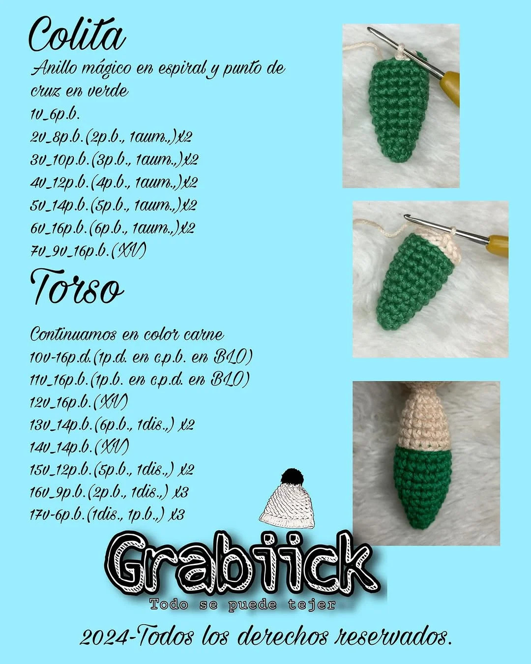 Patrón de ganchillo gratis: Ariel amigurumi