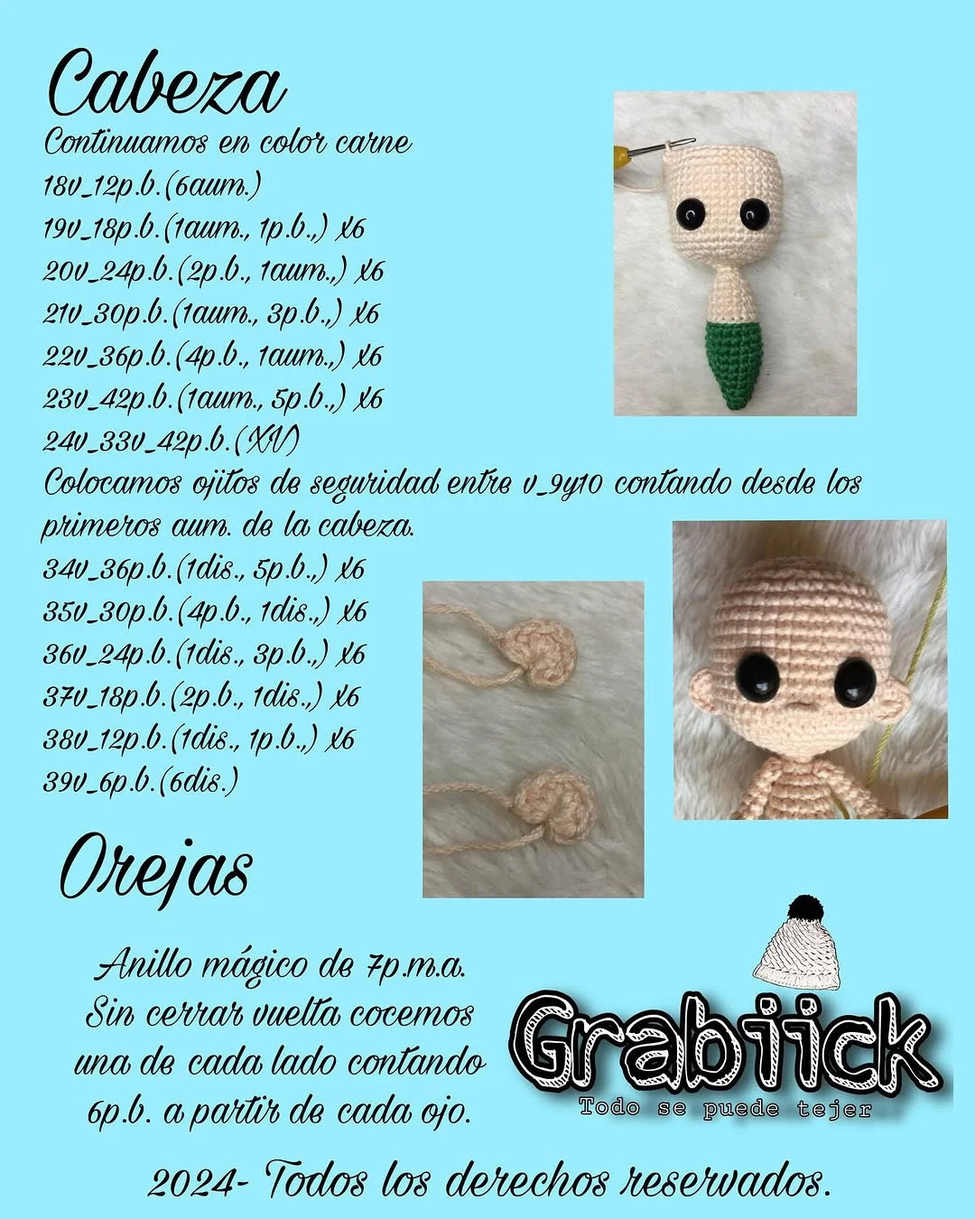 Patrón de ganchillo gratis: Ariel amigurumi