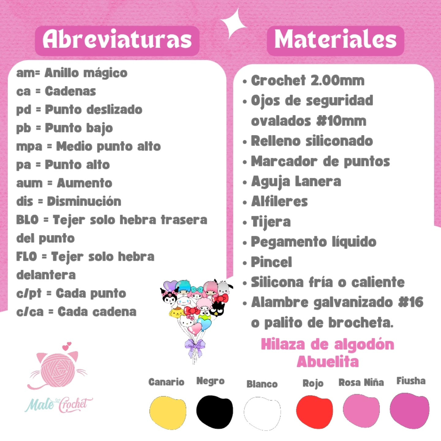 Patrón de globo Hello Kitty gratis