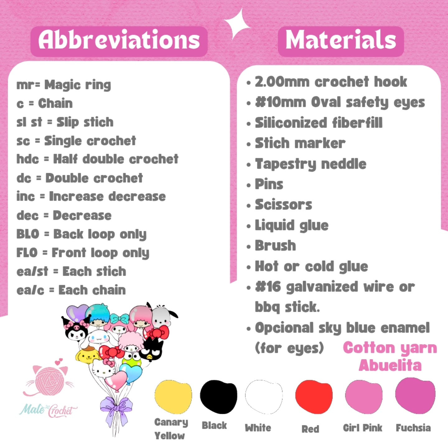 Patrón de globo Hello Kitty gratis