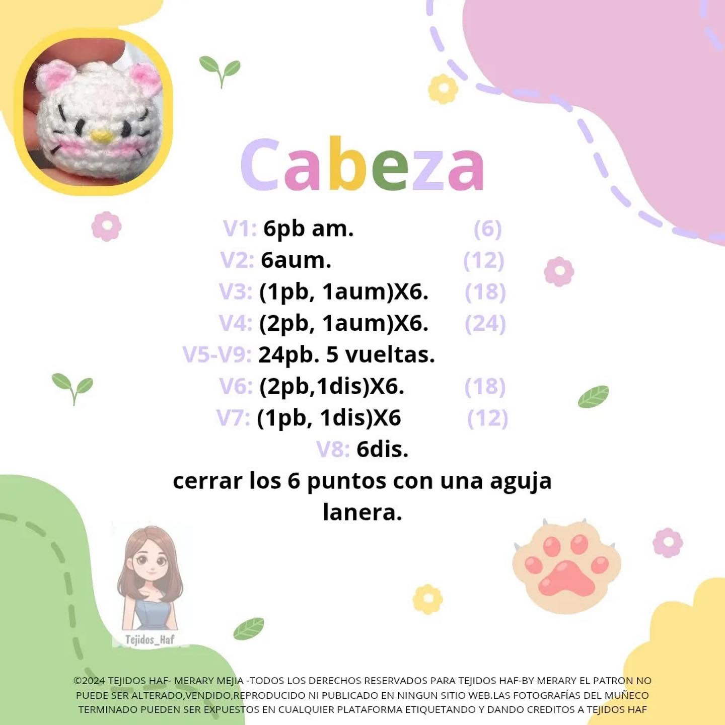 Patrón de Kitty Amigurumi Gratis