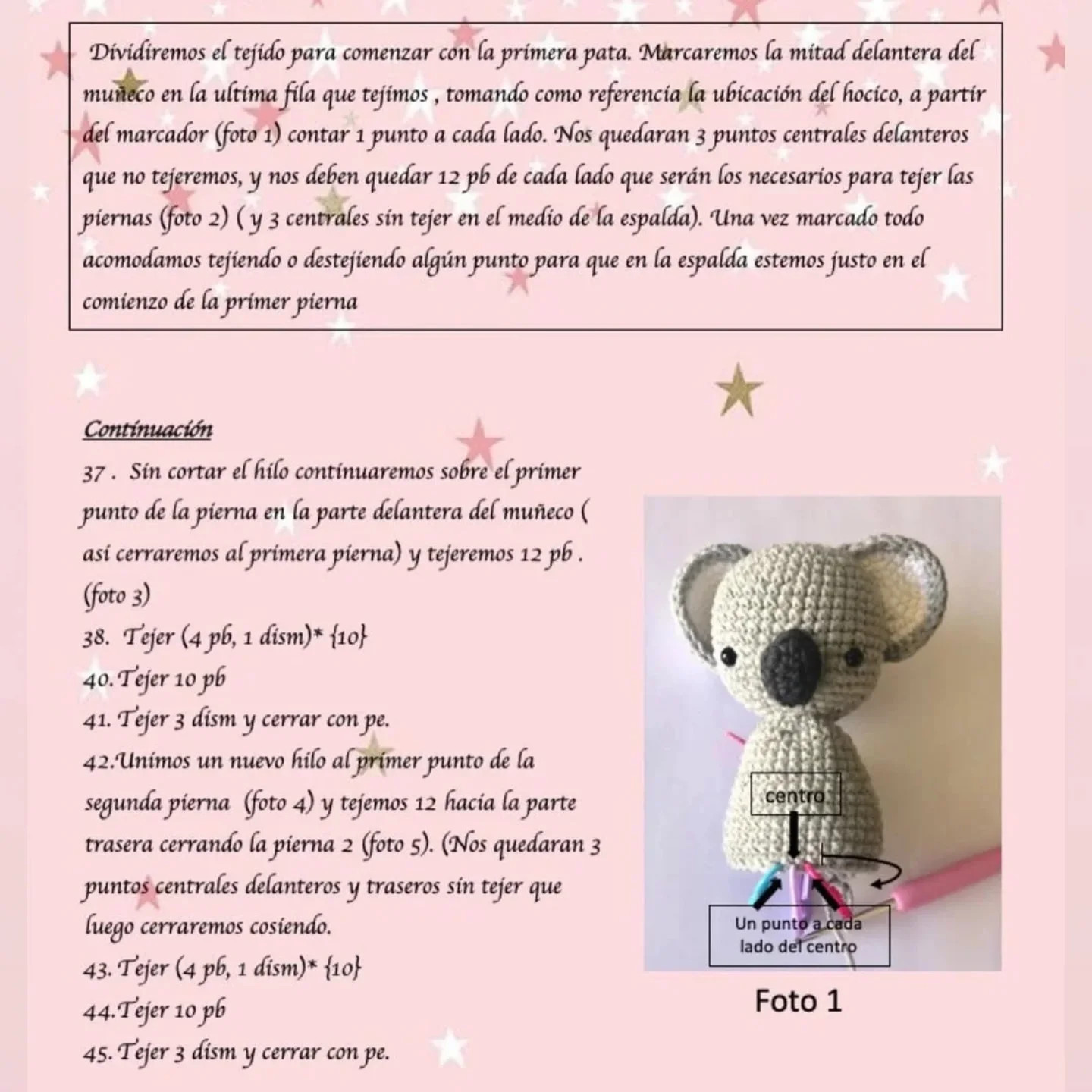 Patrón de koala amigurumi gratis
