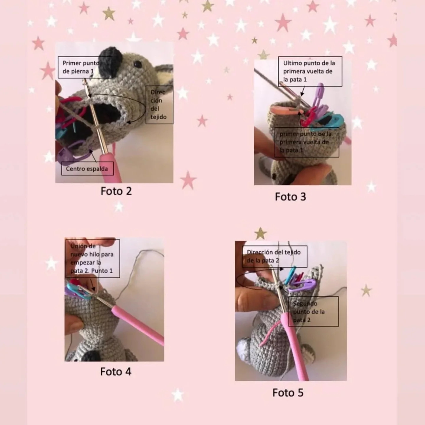 Patrón de koala amigurumi gratis