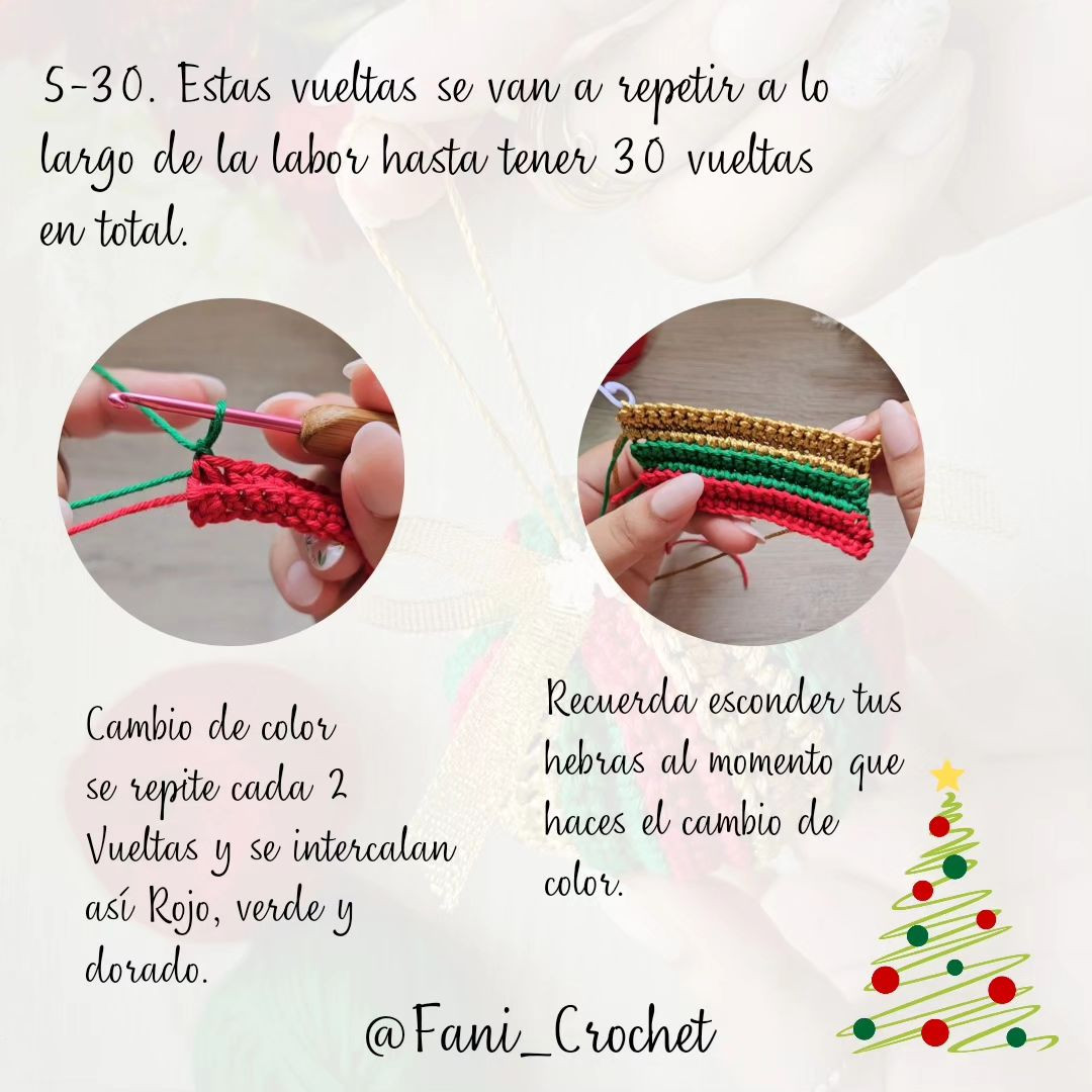PATRÓN ESFERA NAVIDEÑA GRATIS