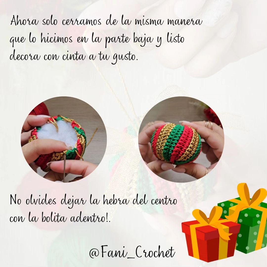 PATRÓN ESFERA NAVIDEÑA GRATIS