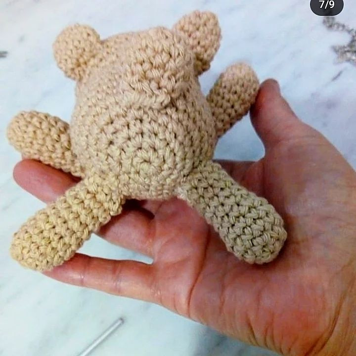 Patrón gratis: amigurumi hipopotamo y osito para chupete
