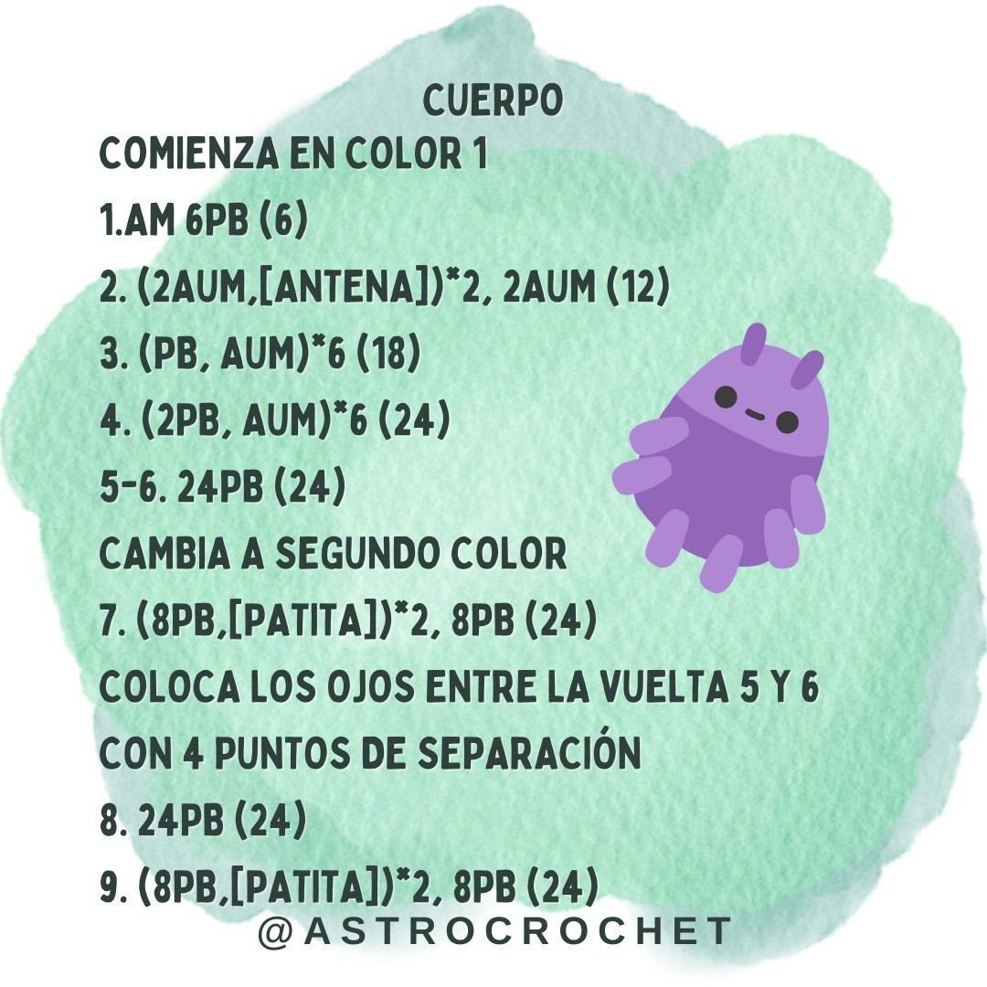 PATRÓN GRATIS: Amigurumi Insectos Bebé
