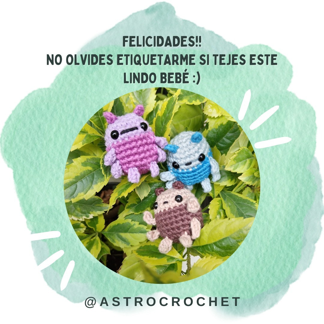 PATRÓN GRATIS: Amigurumi Insectos Bebé