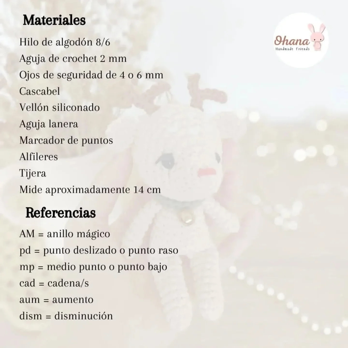 PATRÓN GRATIS amigurumi reno Renito
