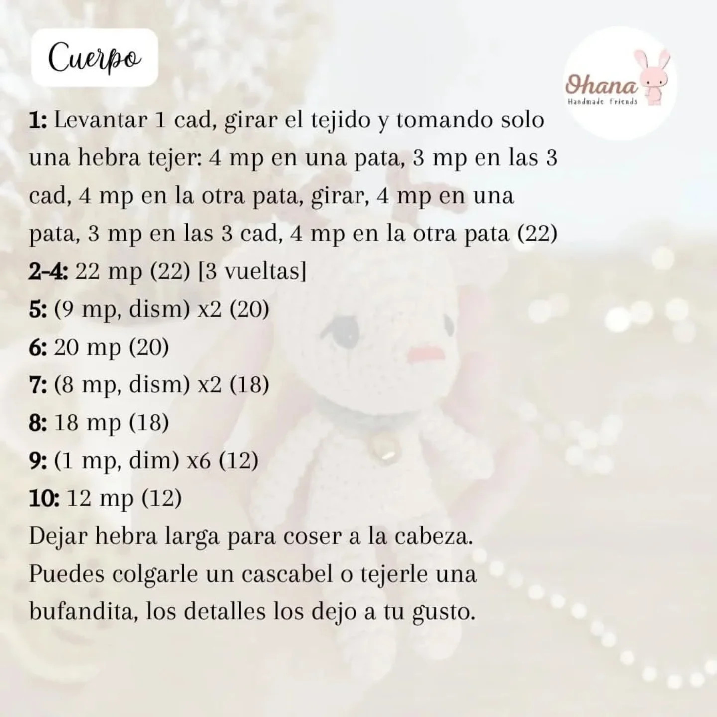 PATRÓN GRATIS amigurumi reno Renito