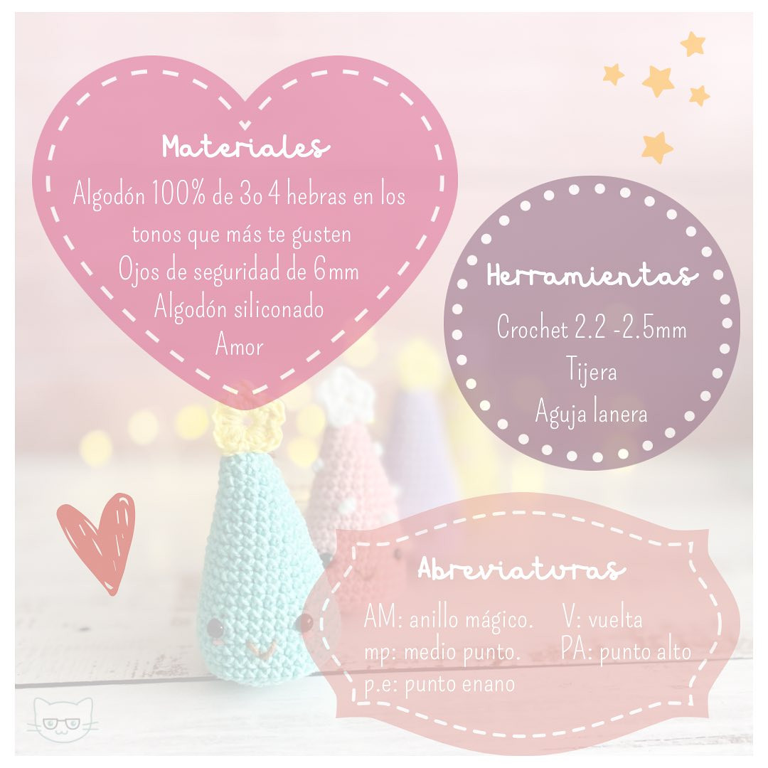 Patrón gratis: Amigurumis árboles de Navidad