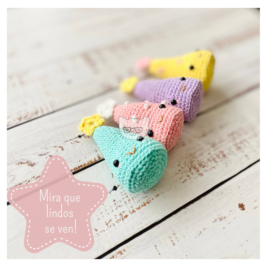 Patrón gratis: Amigurumis árboles de Navidad